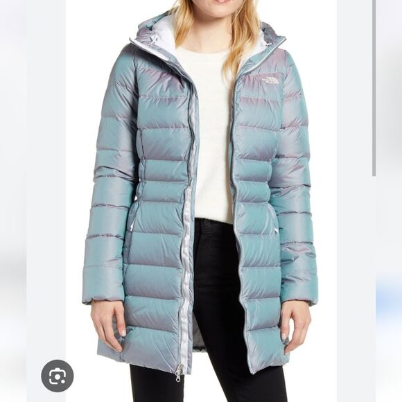 THE NORTH FACE Gotham Blue Frost Down Jacket - Picture 1 of 7